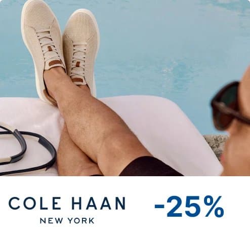 25% de descuento en Cole Haan los lunes y martes con Banco General