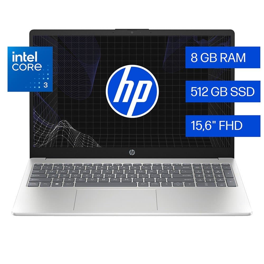 Laptop HP 15 Intel Core 3 512GB SSD con 25% de descuento en Panafoto