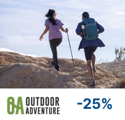 25% de descuento en Outdoor Adventure los lunes y martes con Banco General