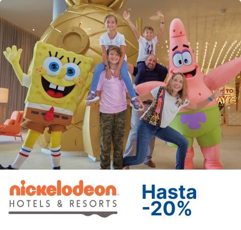 Hasta 20% de descuento en Hoteles Nickelodeon Punta Cana y Riviera Maya con Banco General