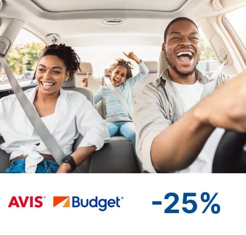 25% de descuento en alquiler de autos Avis y Budget en el extranjero con Banco General