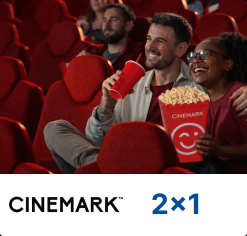 2x1 en Cinemark pagando con tarjeta Clave (lunes a jueves)